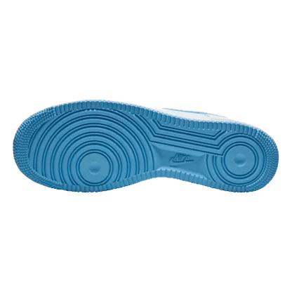Nike Air Force 1 Low '07 White Aquarius Blue Sohle