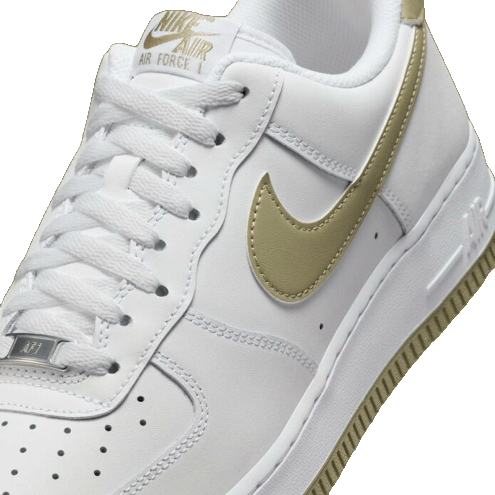 Nike Air Force 1 Low '07 White Neutral Olive Tongue