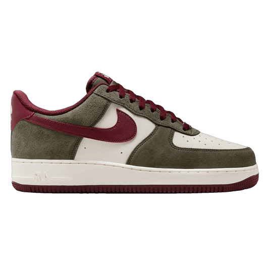Nike Air Force 1 Low '07 LV8 Cargo Khaki Pale Ivory Dark Team Red