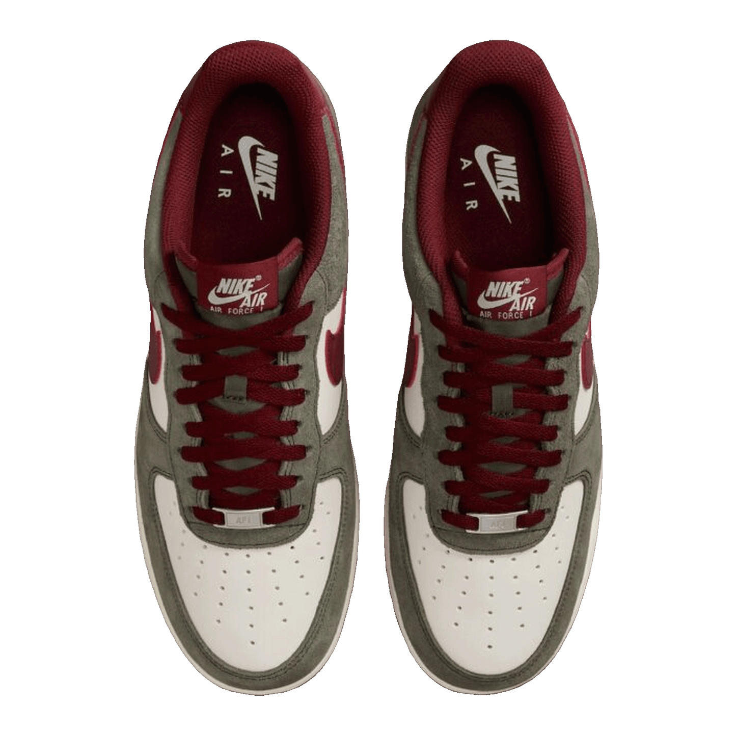 Nike Air Force 1 Low '07 LV8 Cargo Khaki Pale Ivory Dark Team Red