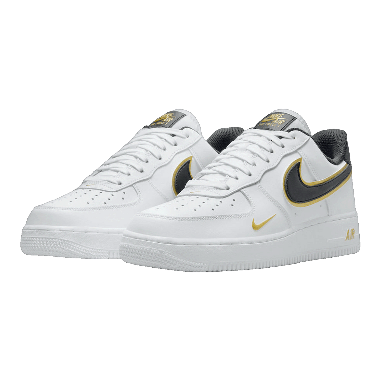 Nike Air Force 1 Low '07 LV8 Double Swoosh White Metallic Gold