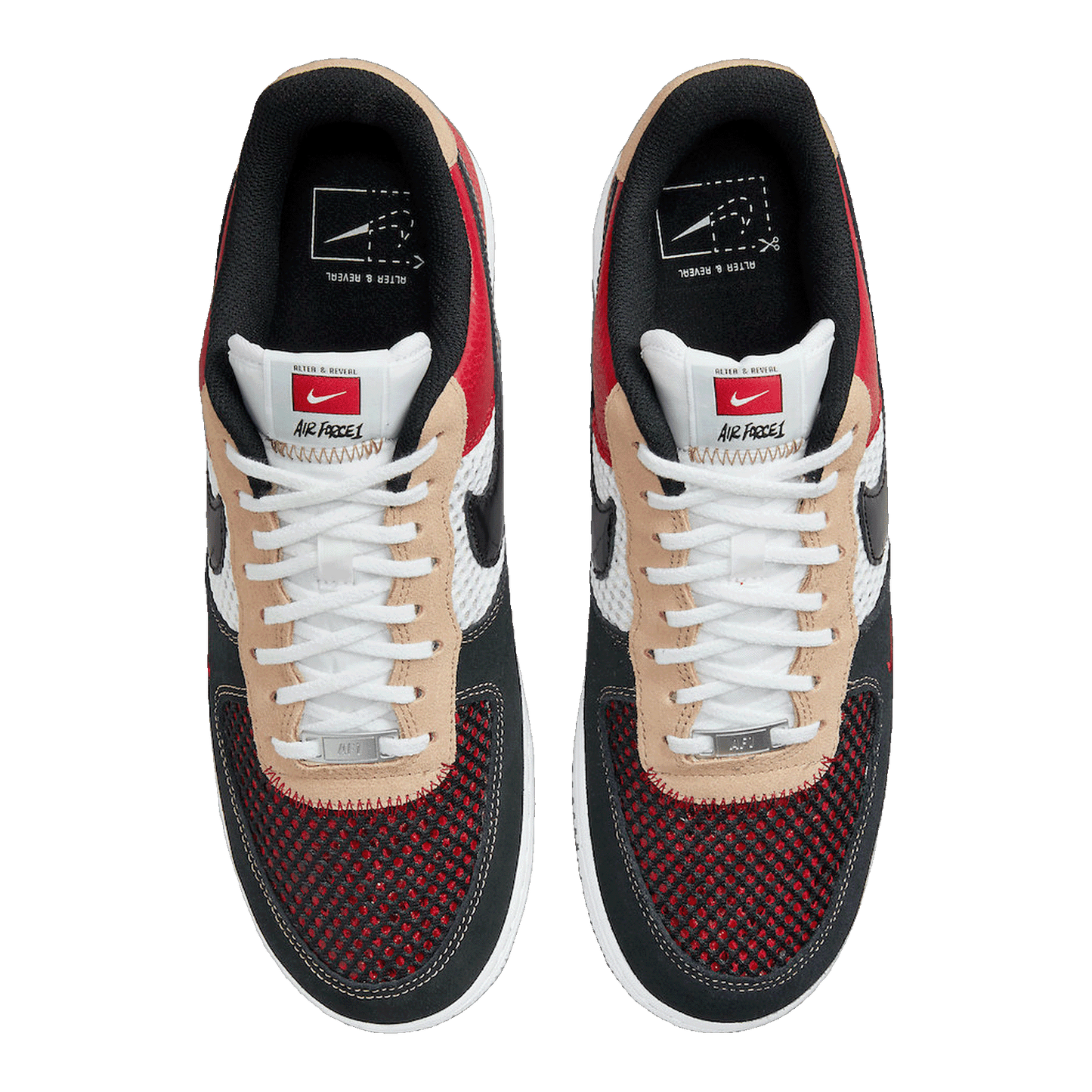 Nike Air Force 1 Low LV8 White Playful Print (GS) Back