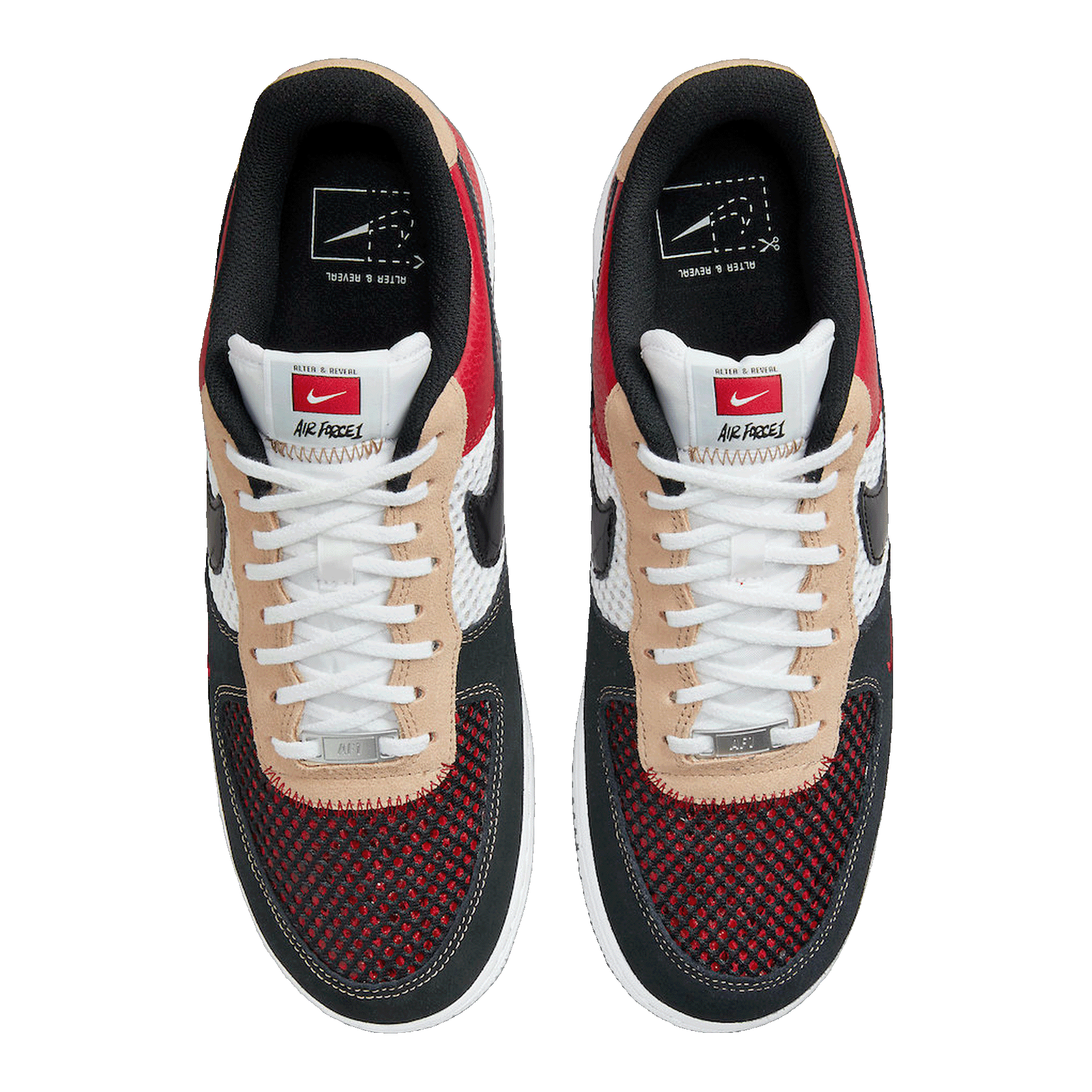 Nike Air Force 1 Low LV8 White Playful Print (GS) Back
