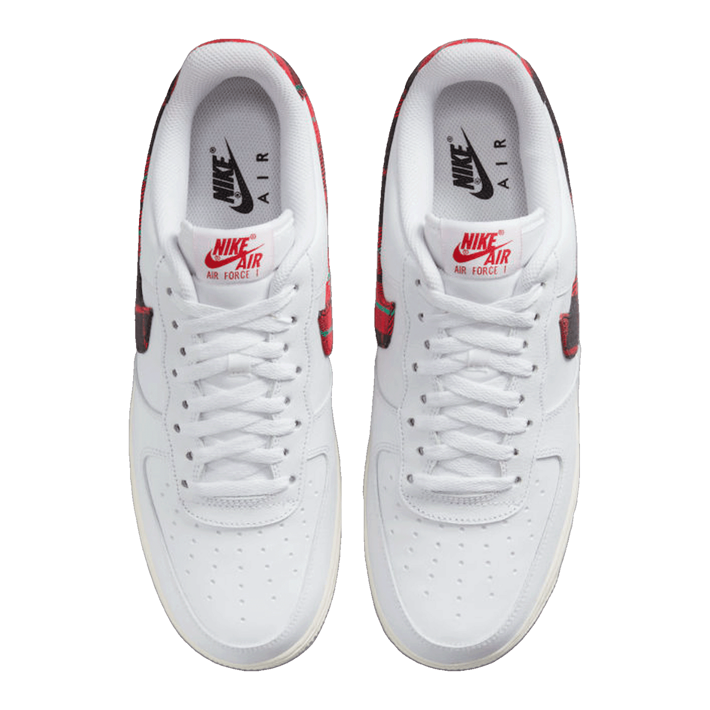 Nike Air Force 1 Low '07 LV8 Tartan Plaid White University Red