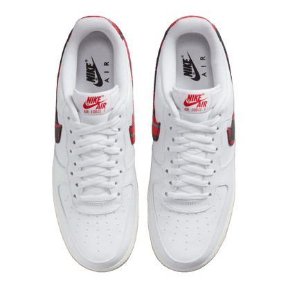 Nike Air Force 1 Low '07 LV8 Tartan Plaid White University Red