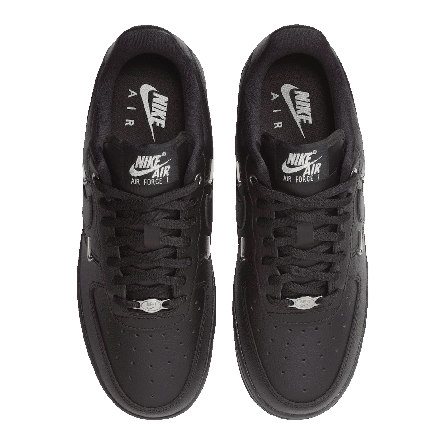 Nike Air Force 1 Low '07 LX Black Silver Mini Swoosh (W)