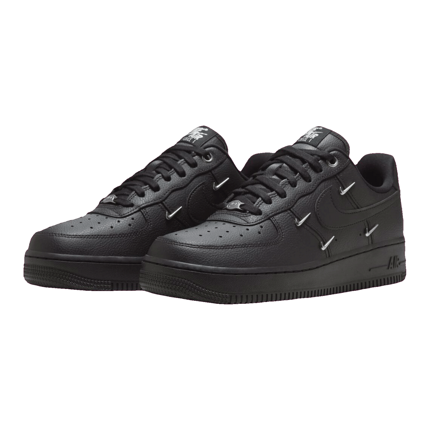 Nike Air Force 1 Low '07 LX Black Silver Mini Swoosh (W)