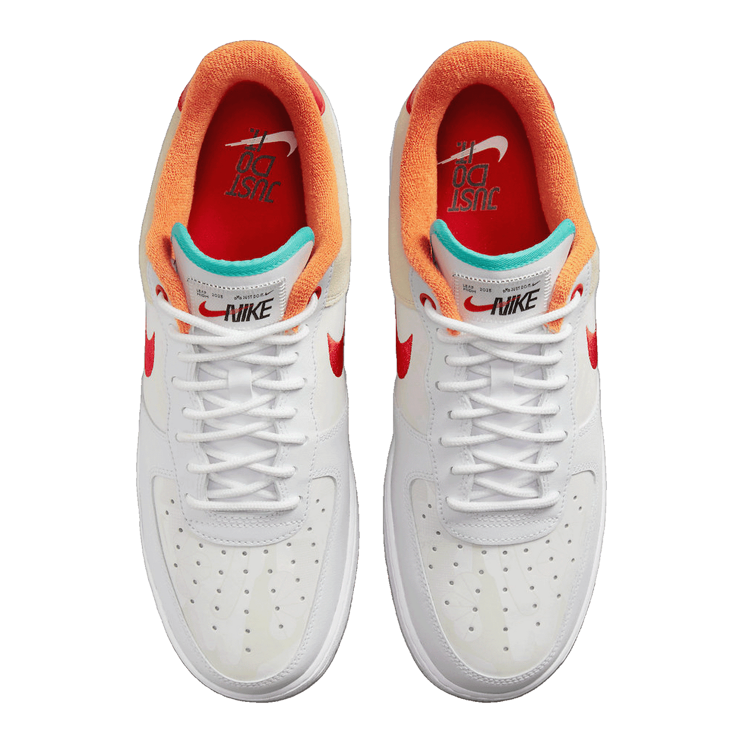 Nike Air Force 1 Low '07 PRM Just Do It White Red Teal