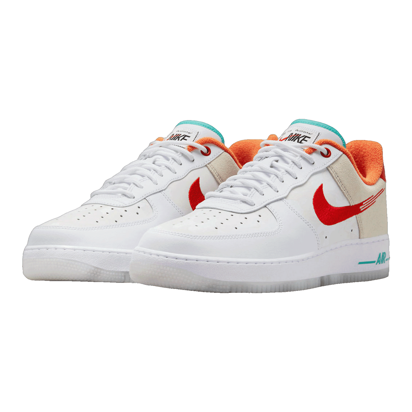 Nike Air Force 1 Low '07 PRM Just Do It White Red Teal
