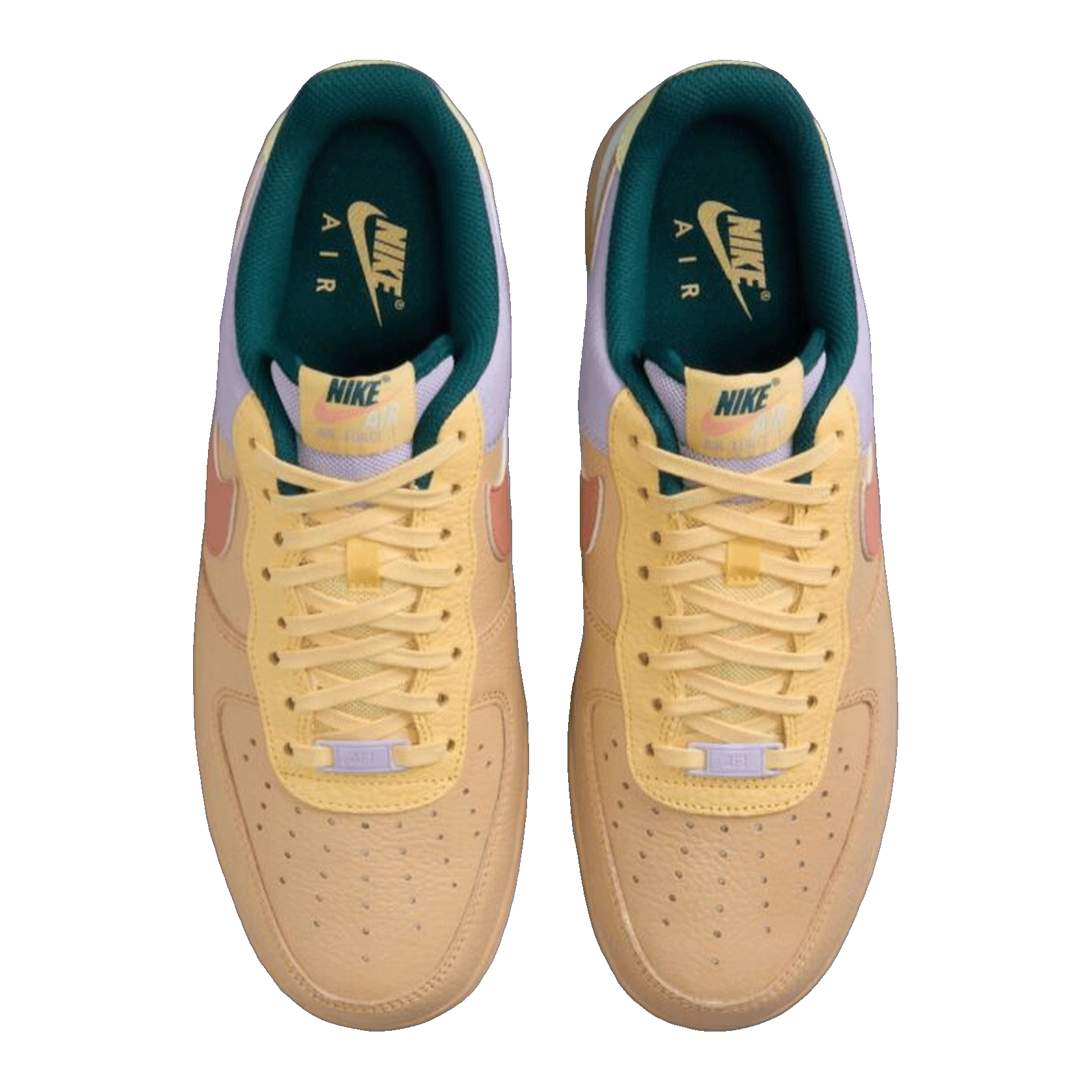 Nike Air Force 1 Low White Gym Red Sohle