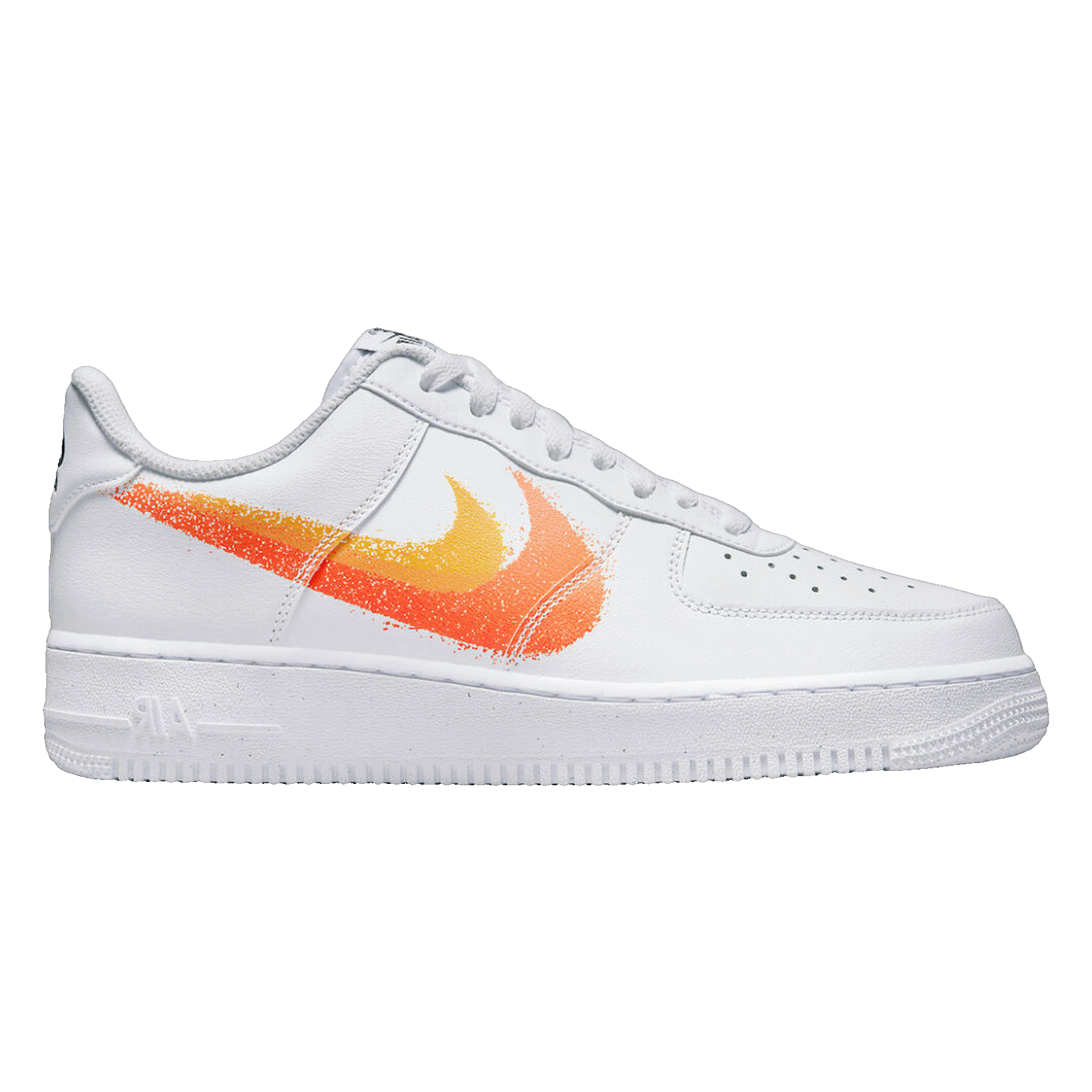 Nike Air Force 1 Low White Orange (2021) Back