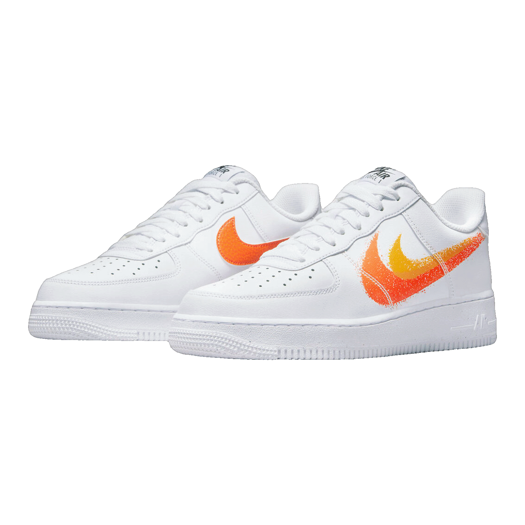 Nike Air Force 1 Low White Orange (2021) Oben