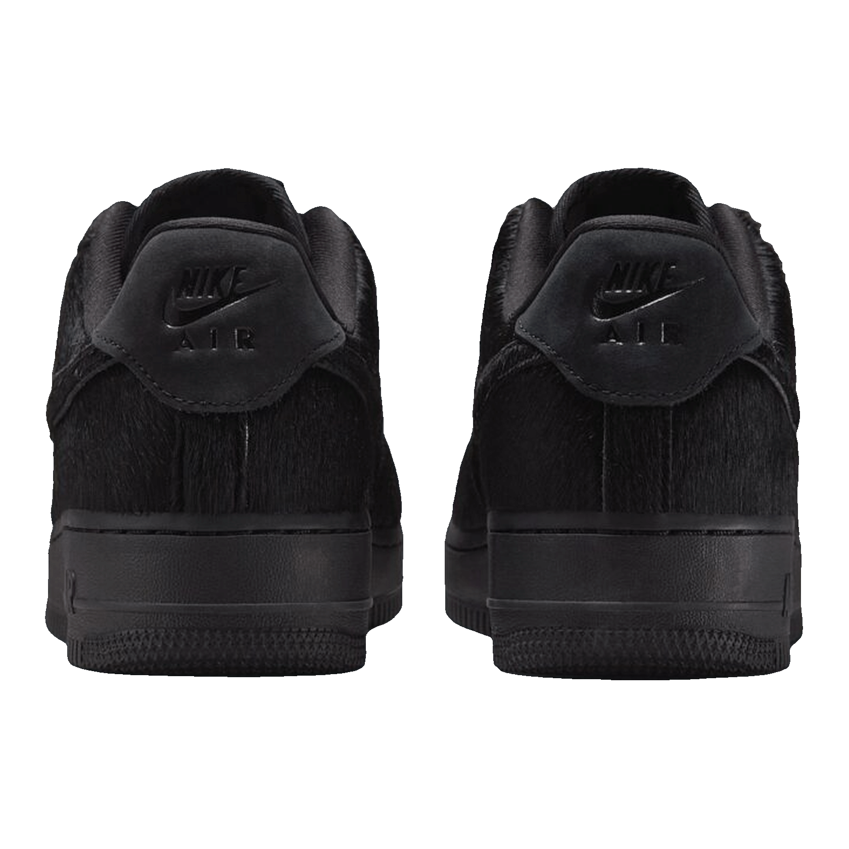 Nike Air Force 1 Low White Pony Hair Heel
