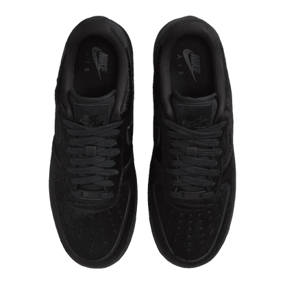 Nike Air Force 1 Low White Pony Hair Heel Side
