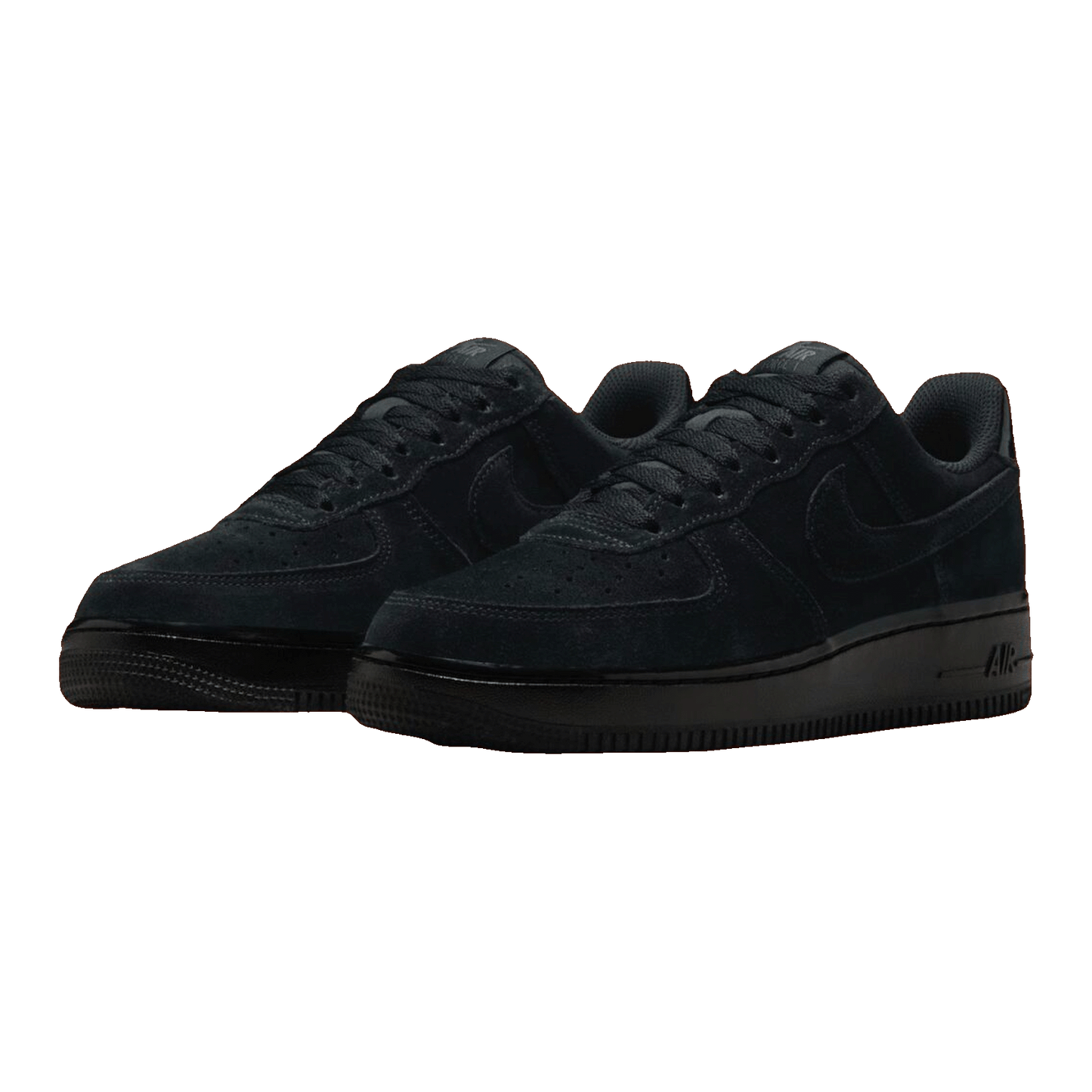 Nike Air Force 1 Low '07 Triple Black Suede (W)