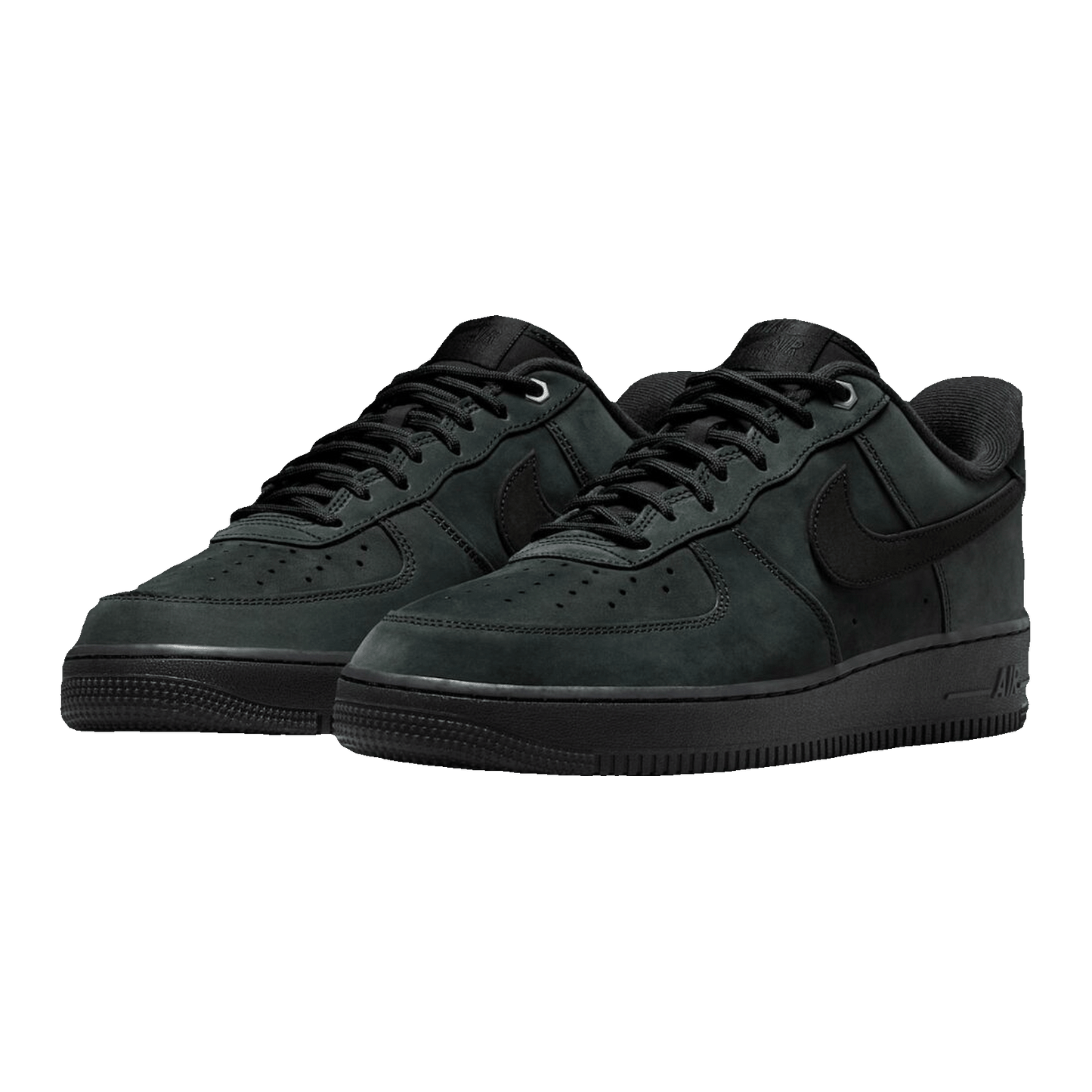 Nike Air Force 1 Low '07 WB Triple Black Nubuck Side