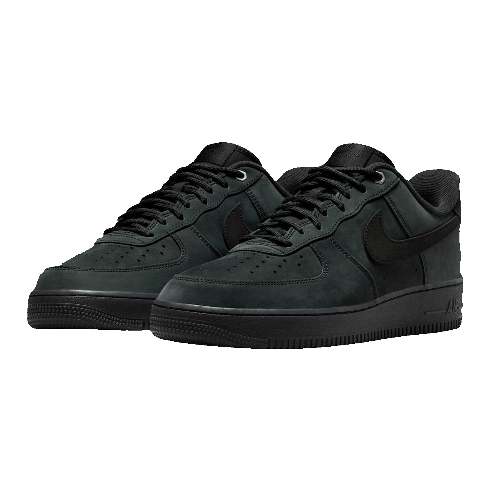 Nike Air Force 1 Low '07 WB Triple Black Nubuck Side