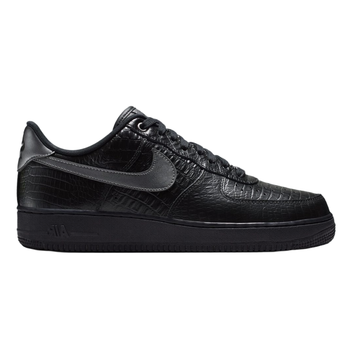 Nike Air Force 1 Low Black Metallic Dark Grey Croc IV6306-010