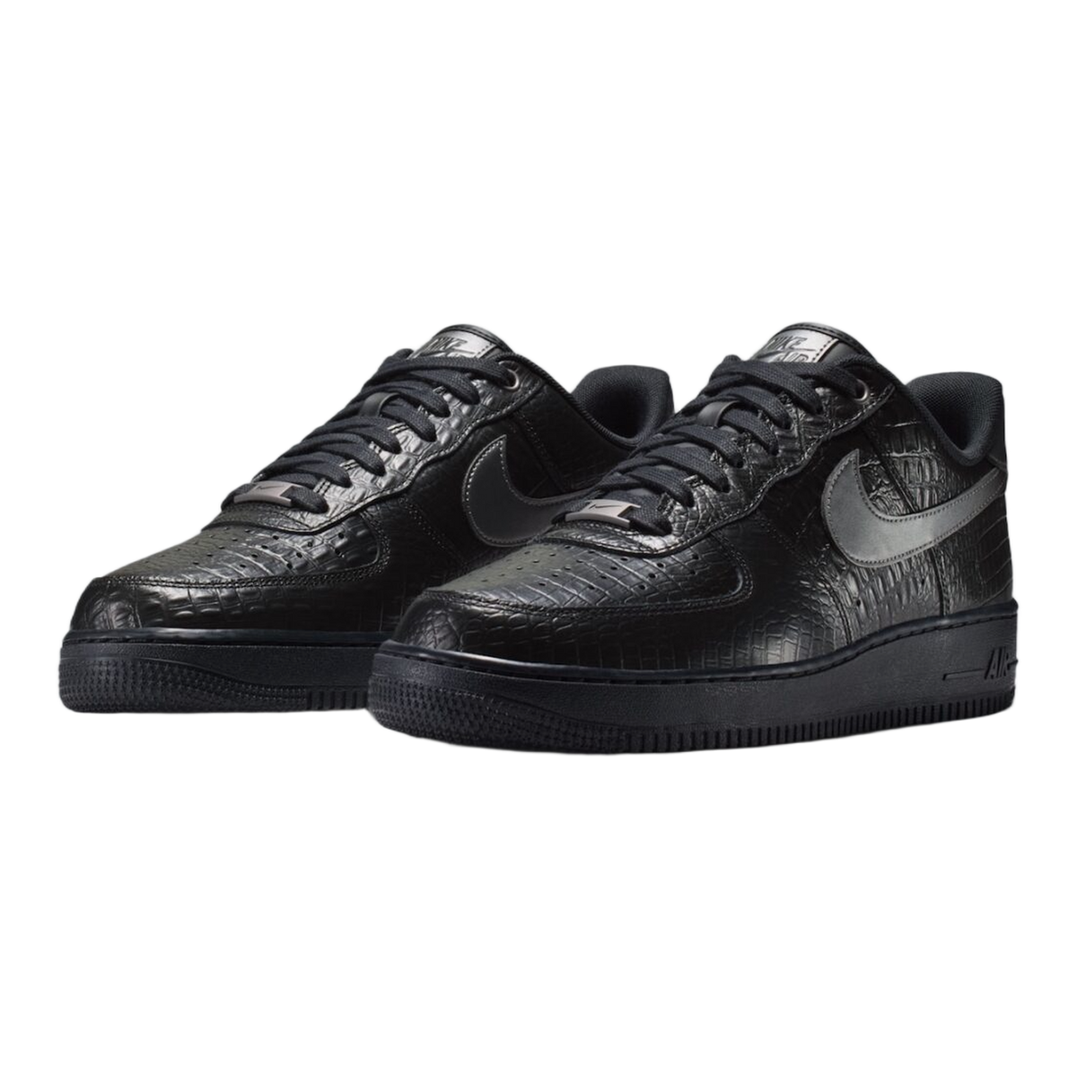 Nike Air Force 1 Low Black Metallic Dark Grey Croc Side IV6306-010