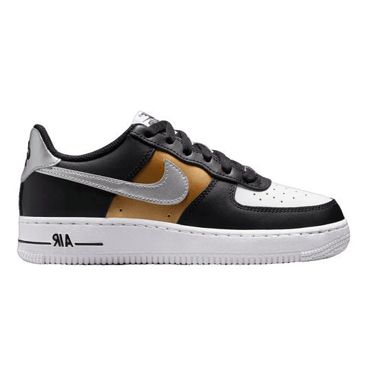 Nike Air Force 1 Low Black Metallic SIlver (GS)