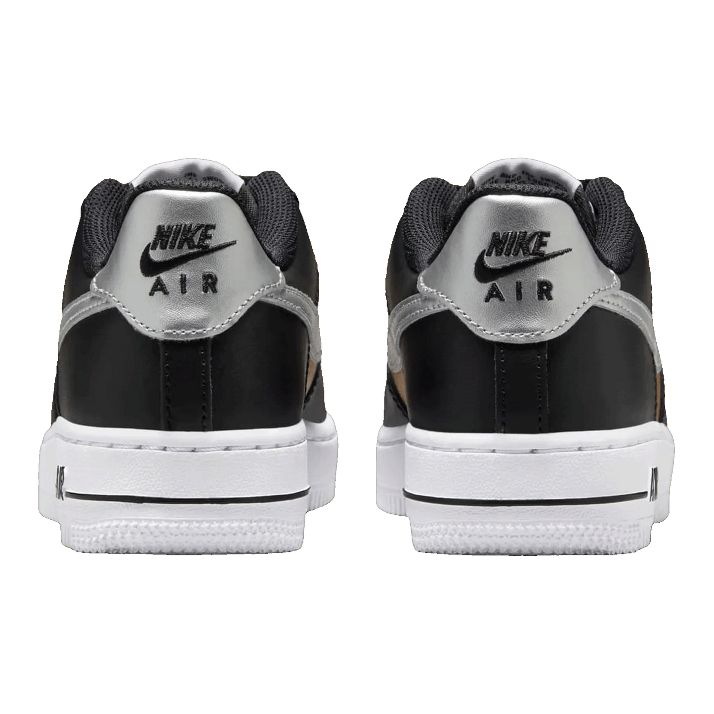 Nike Air Force 1 Low Black Metallic SIlver (GS)