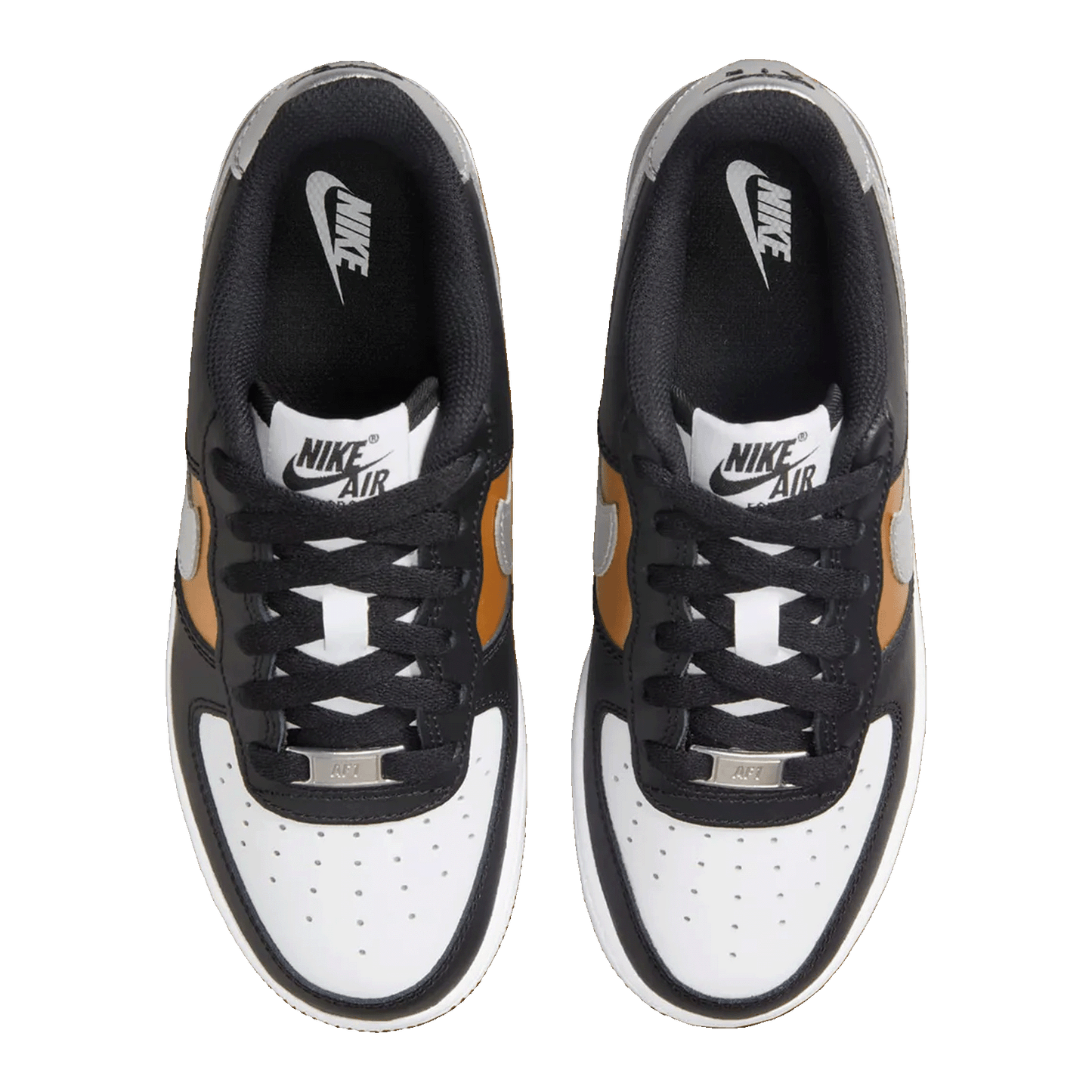 Nike Air Force 1 Low Black Metallic SIlver (GS)