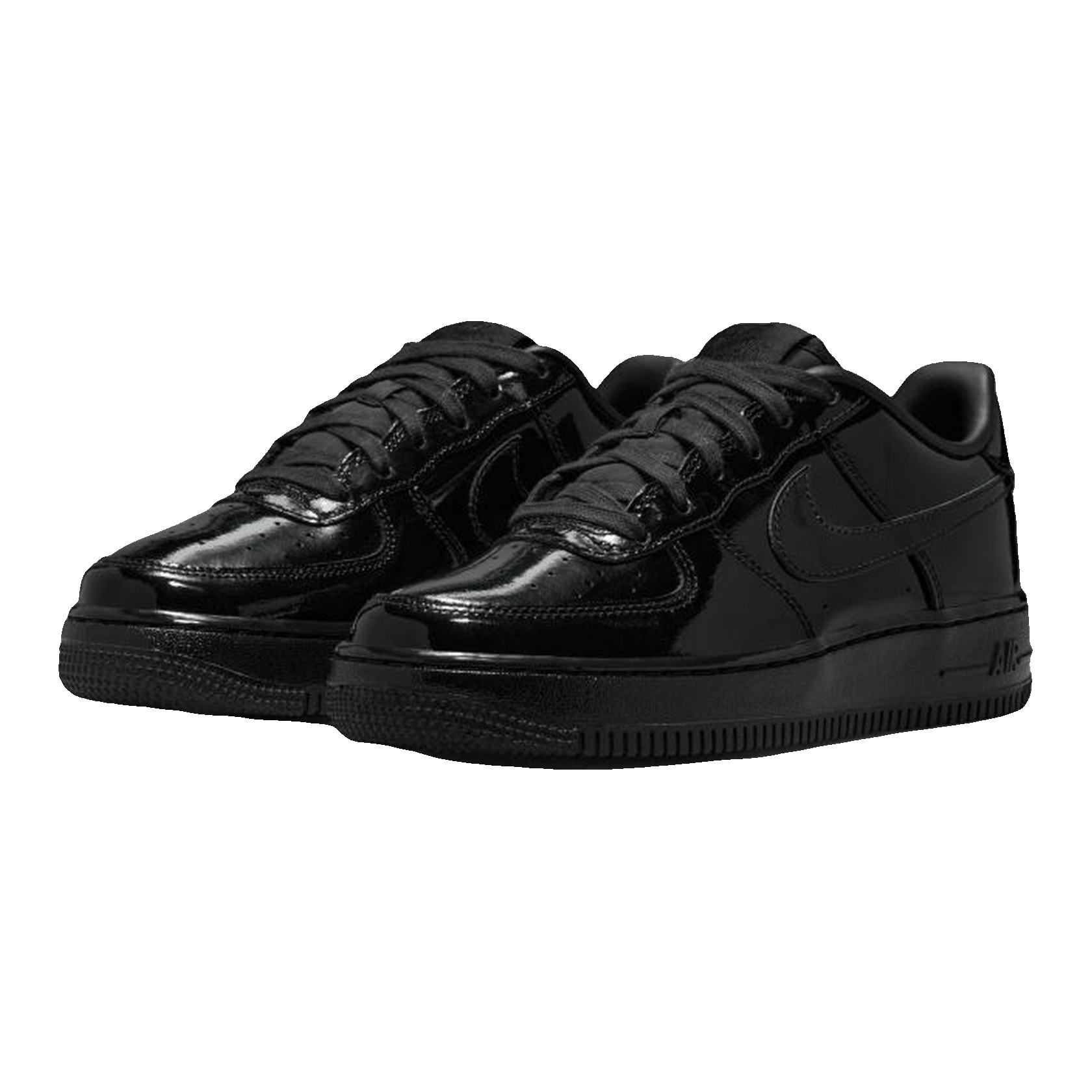 Nike Air Force 1 Low Black Patent (GS) Side IV2448-010