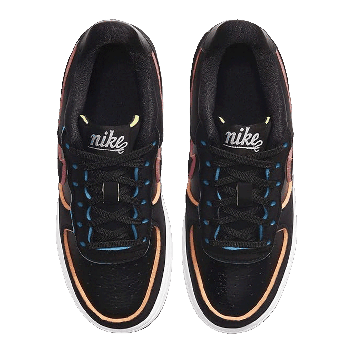 Nike Air Force 1 Low Black Pink Barely Volt (GS)