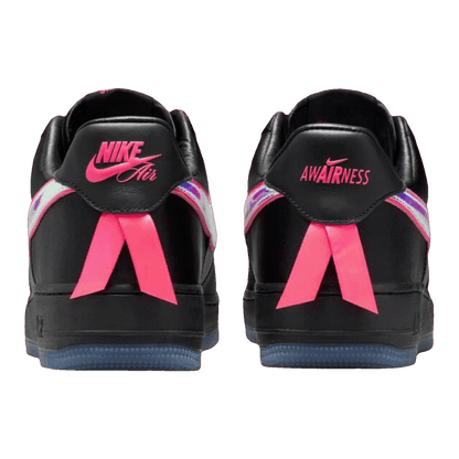 Nike Air Force 1 Low Breast Cancer Awareness Black Hyper Pink Back
