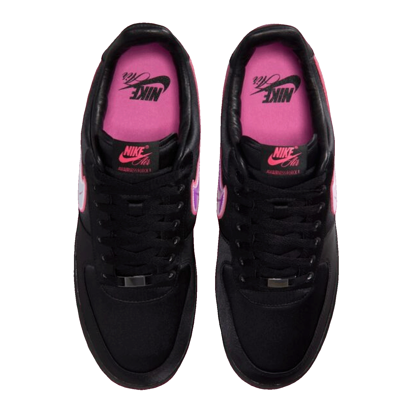 Nike Air Force 1 Low Breast Cancer Awareness Black Hyper Pink Oben