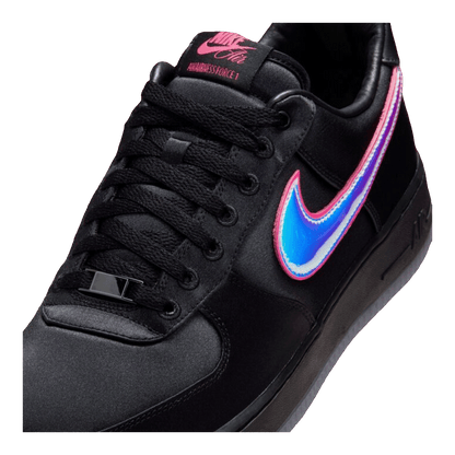 Nike Air Force 1 Low Breast Cancer Awareness Black Hyper Pink Tongue