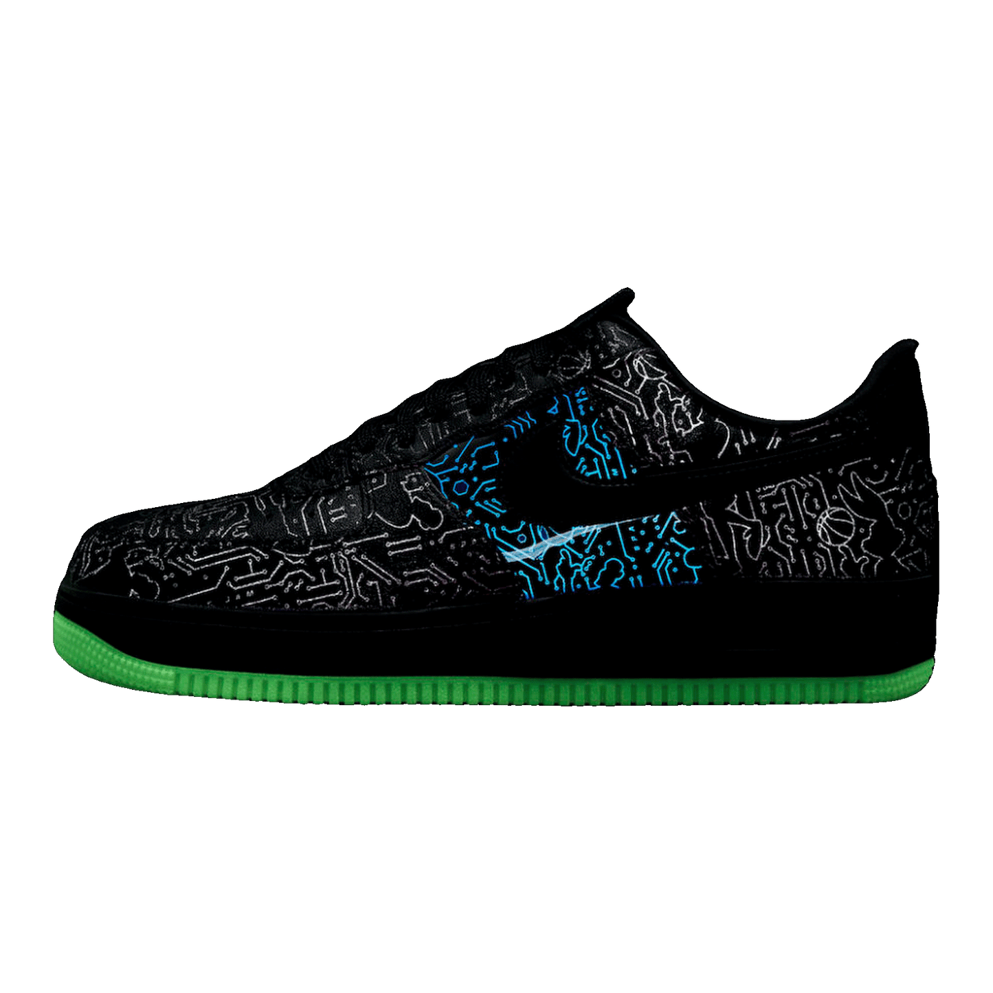 Nike Air Force 1 Low Computer Chip Space Jam Detail