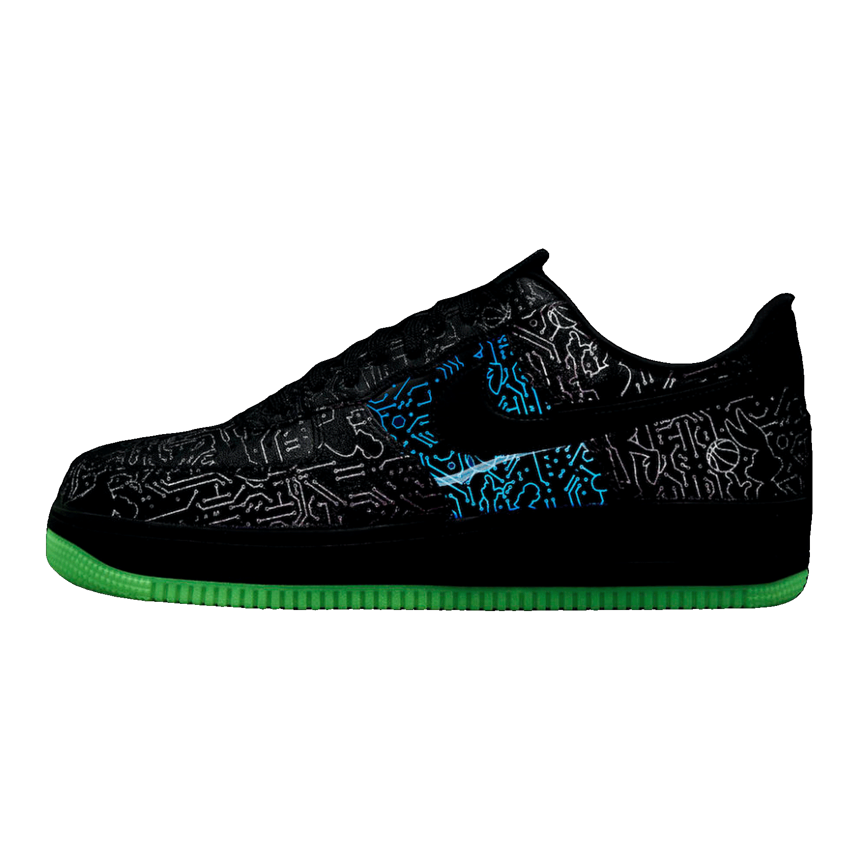 Nike Air Force 1 Low Computer Chip Space Jam Detail