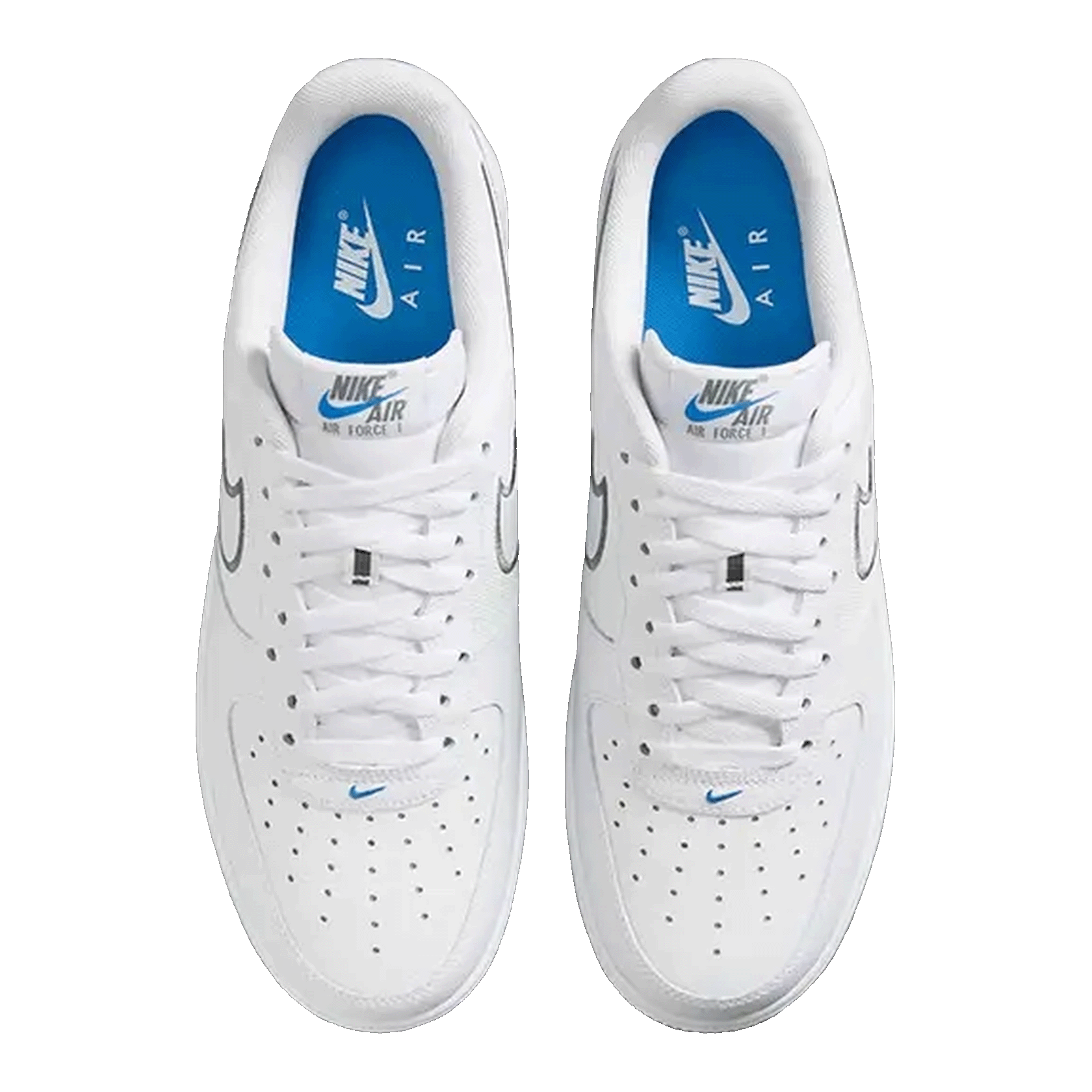 Nike Air Force 1 Low Cool Grey Photo Blue Oben
