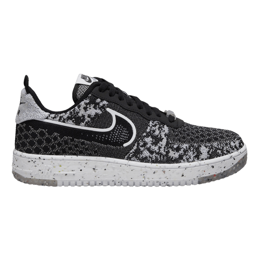 Nike Air Force 1 Low Crater Flyknit Black White Melange