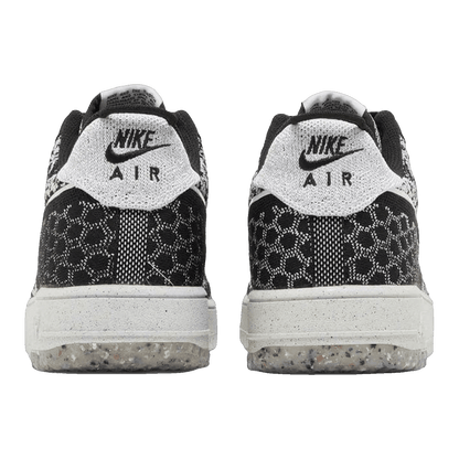 Nike Air Force 1 Low Crater Flyknit Black White Melange Back