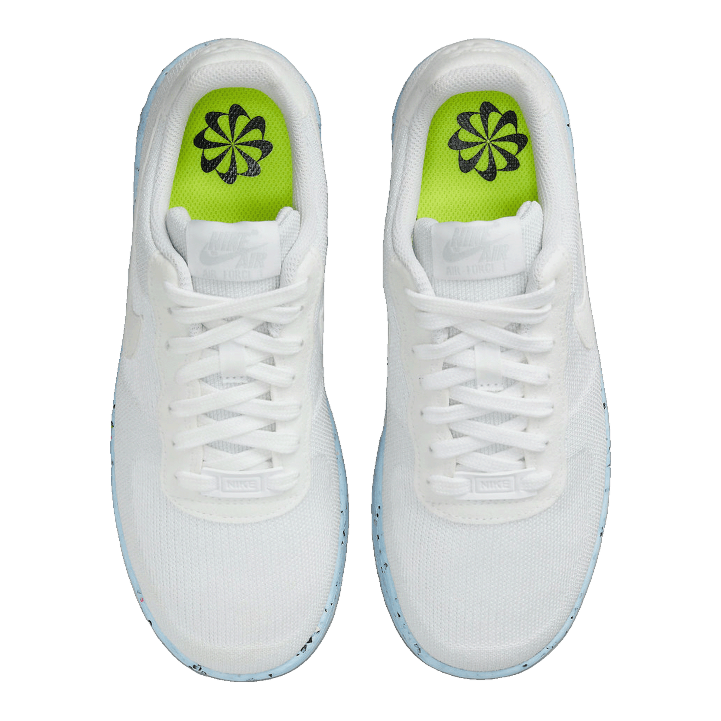 Nike Air Force 1 Low Crater Flyknit White Ice Blue (W) Oben