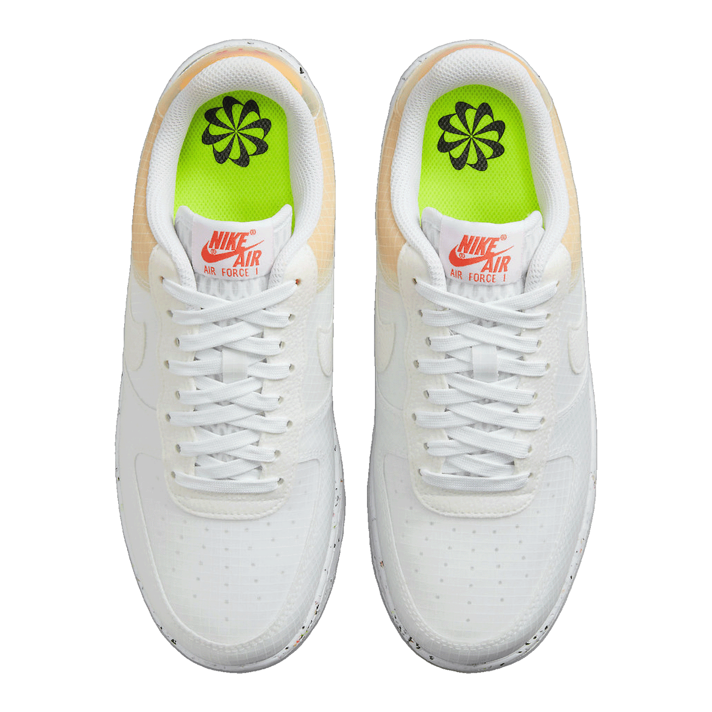 Nike Air Force 1 Low Crater White Orange Oben