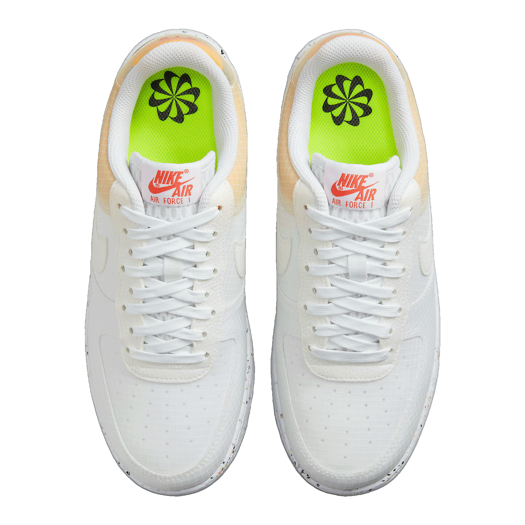 Nike Air Force 1 Low Crater White Orange Oben