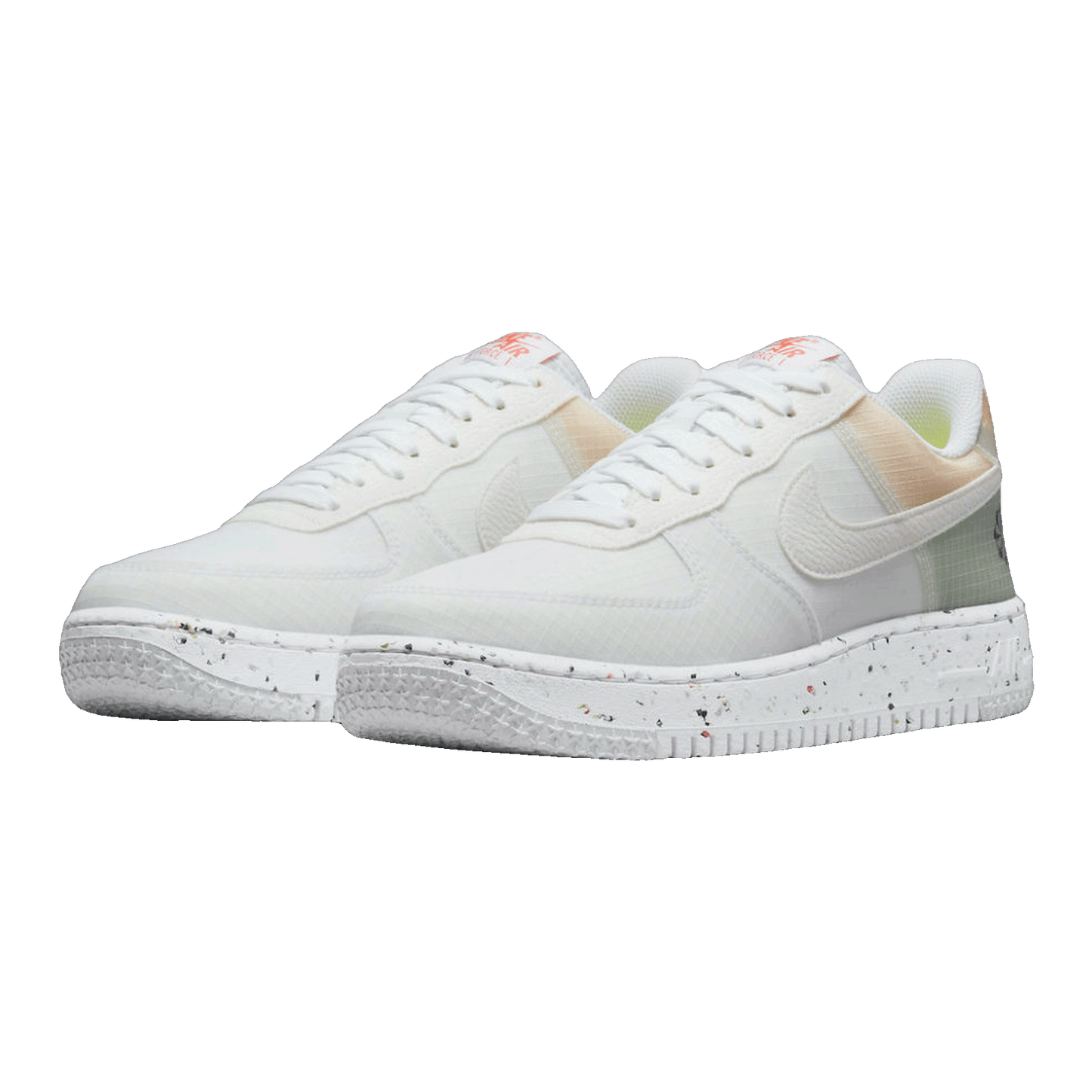 Nike Air Force 1 Low Crater White Orange Side