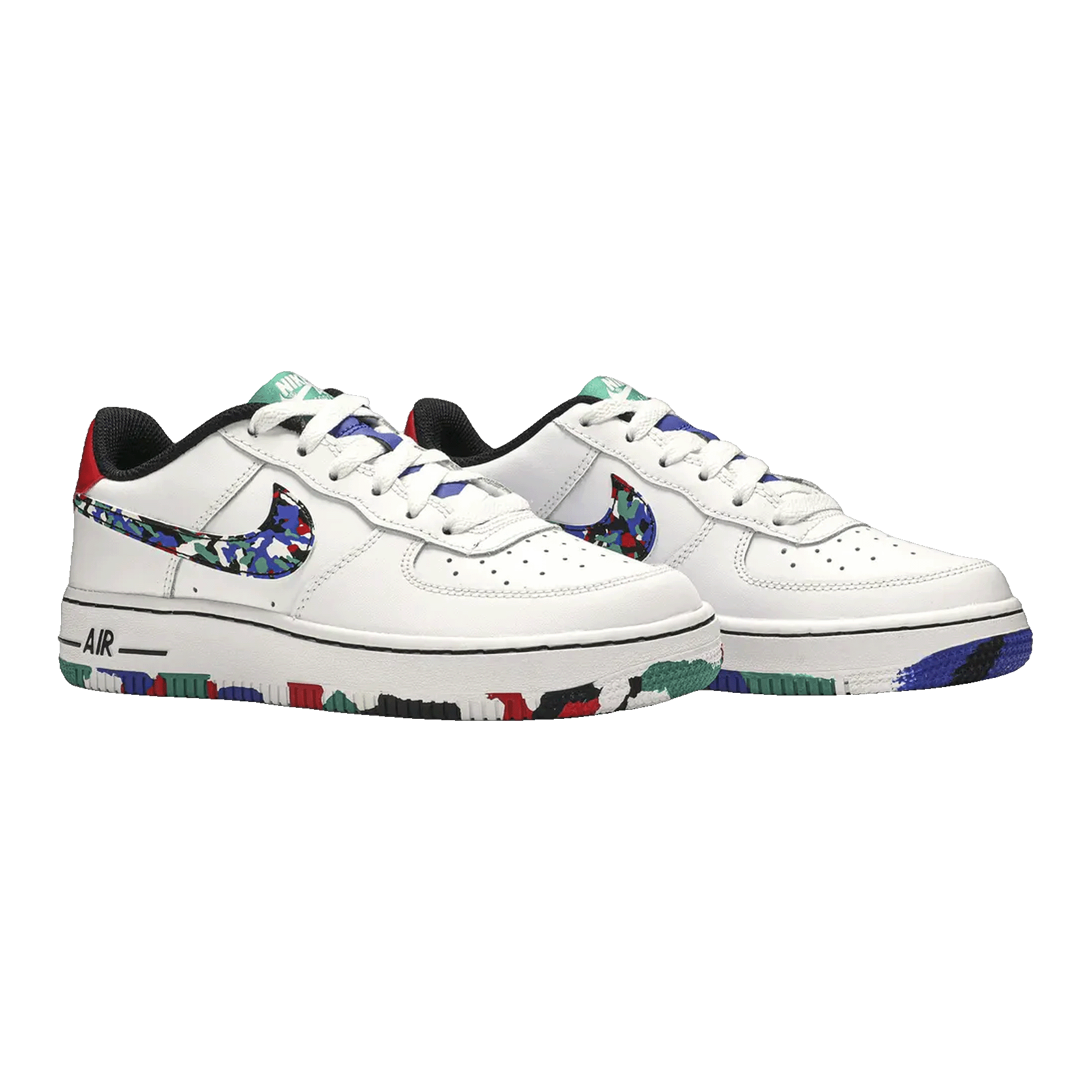Nike Air Force 1 Low Crayon White Multi (GS) Side