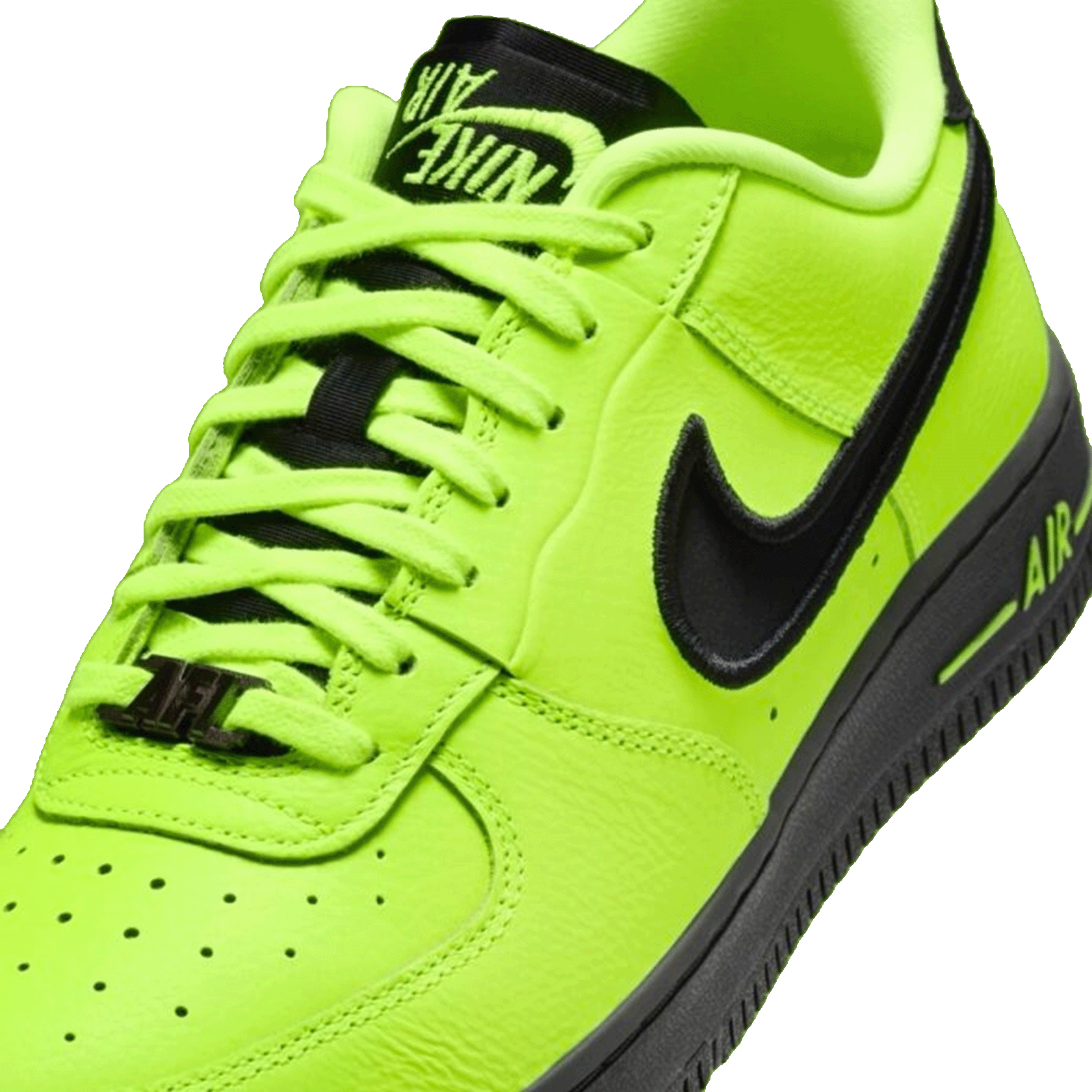 Nike Air Force 1 Low Dance Volt Gunmetal Black (W) Tongue