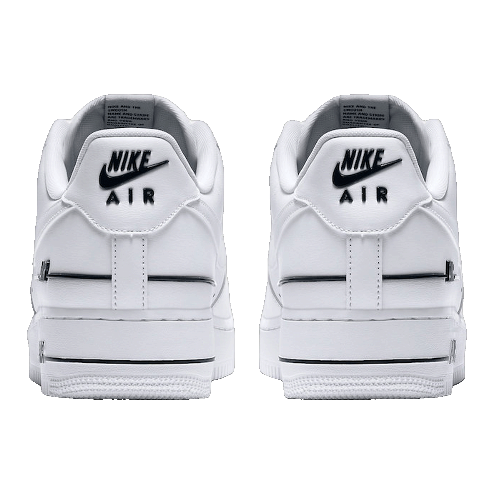 Nike Air Force 1 Low Double Air Low White Black Back