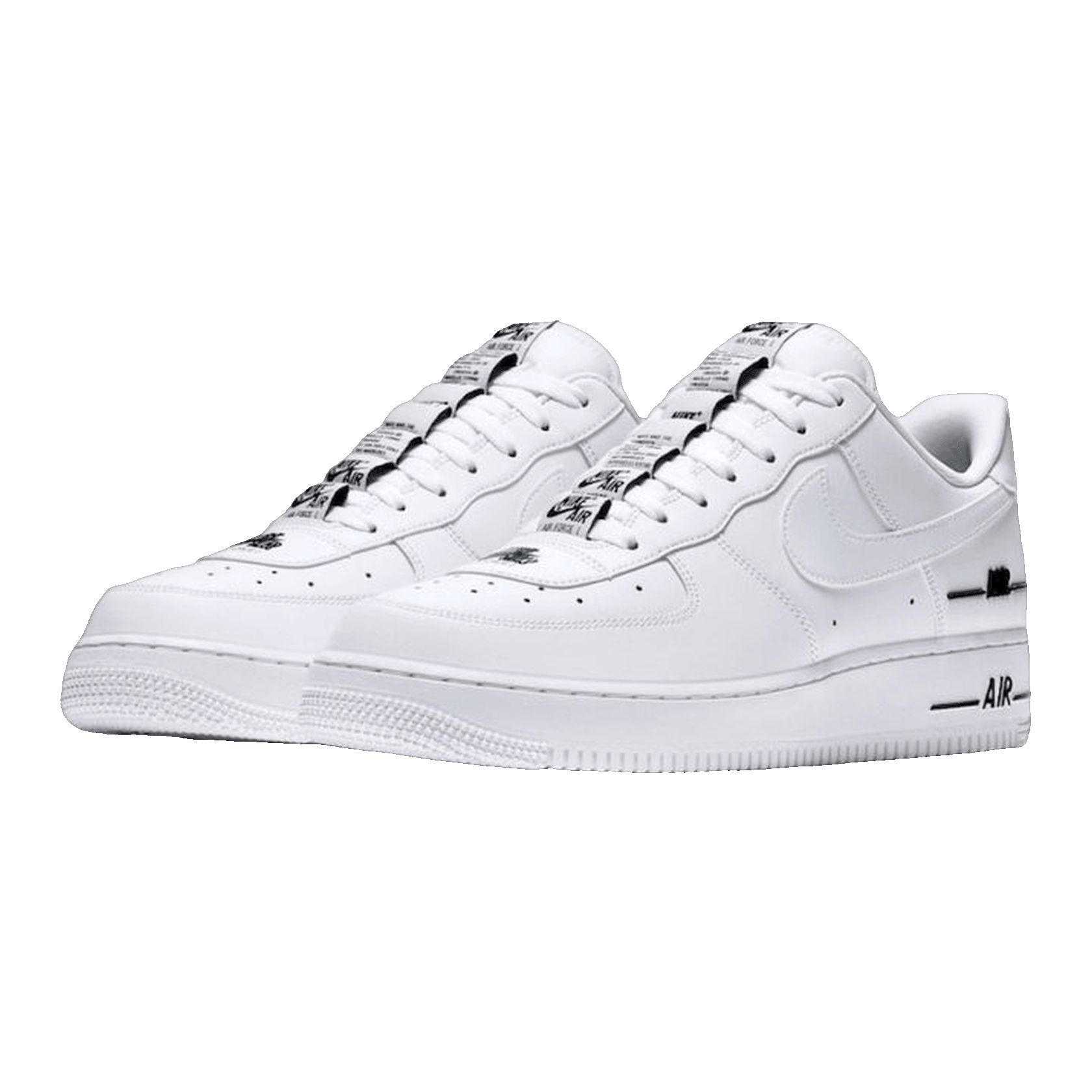 Nike Air Force 1 Low Double Air Low White Black Side