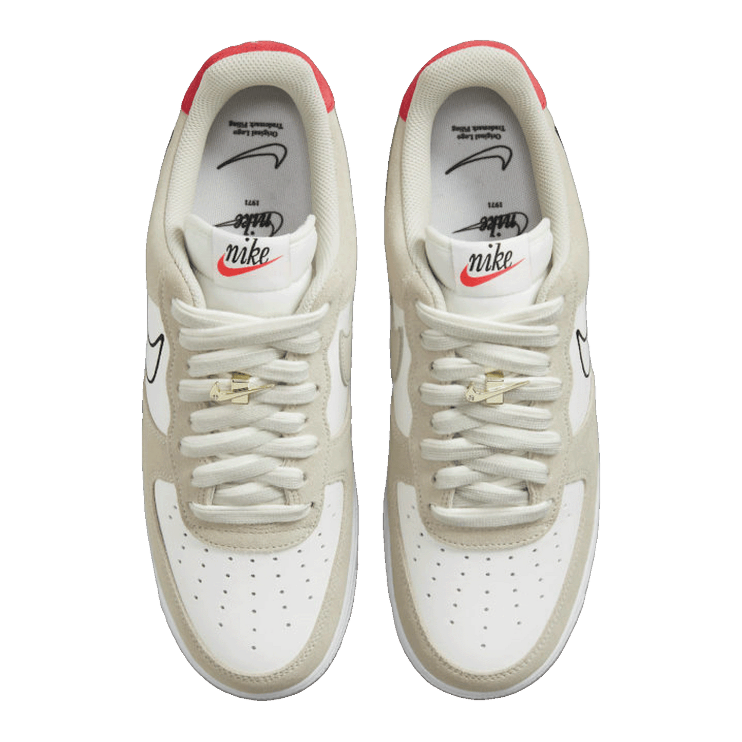 Nike Air Force 1 Low First Use Light Sail Red Oben
