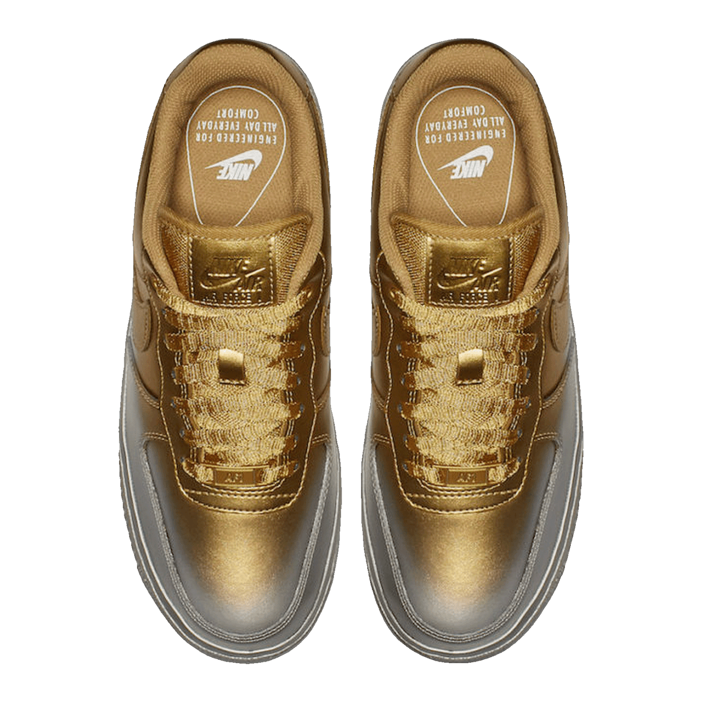 Nike Air Force 1 Low Gold Silver (W) Oben