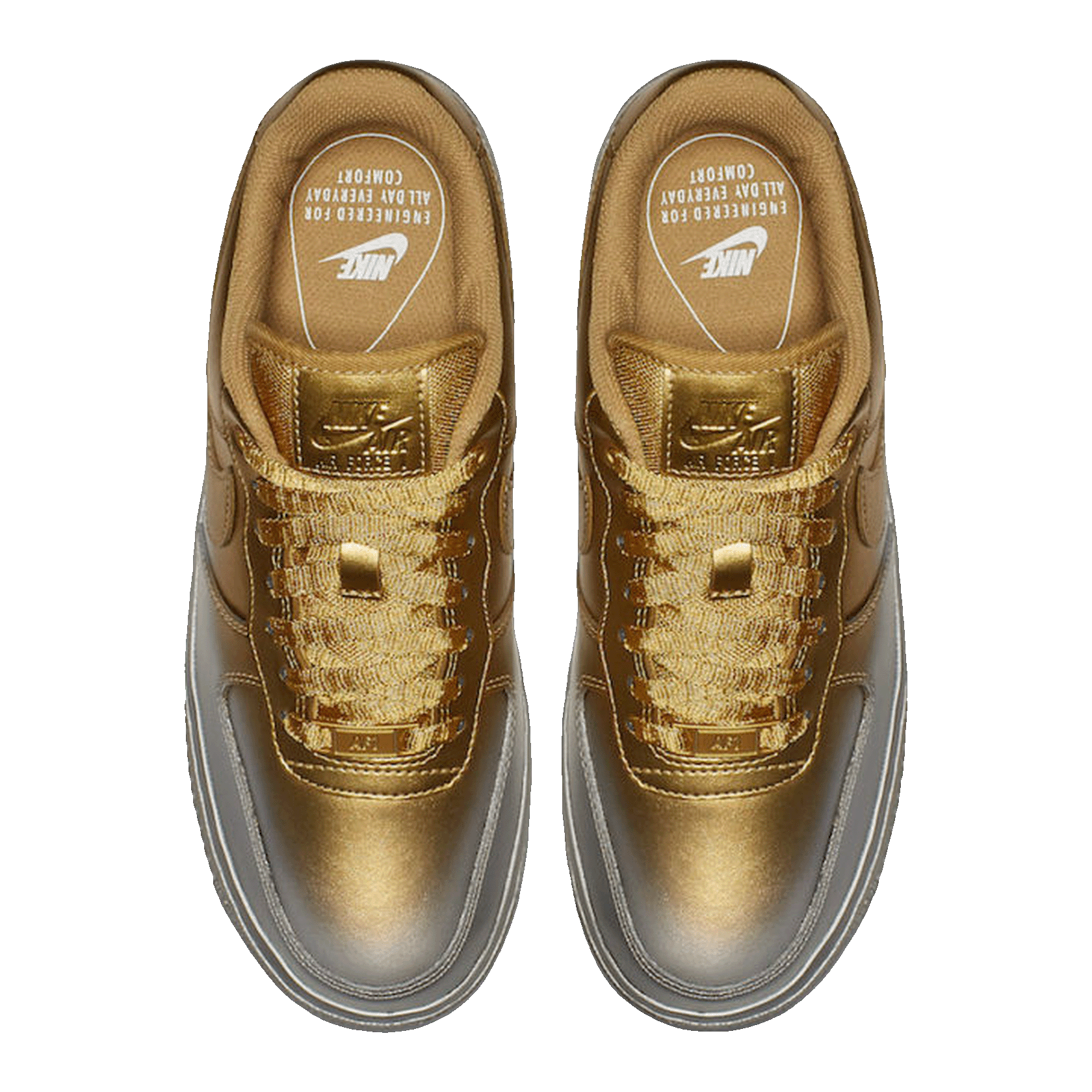 Nike Air Force 1 Low Gold Silver (W) Oben