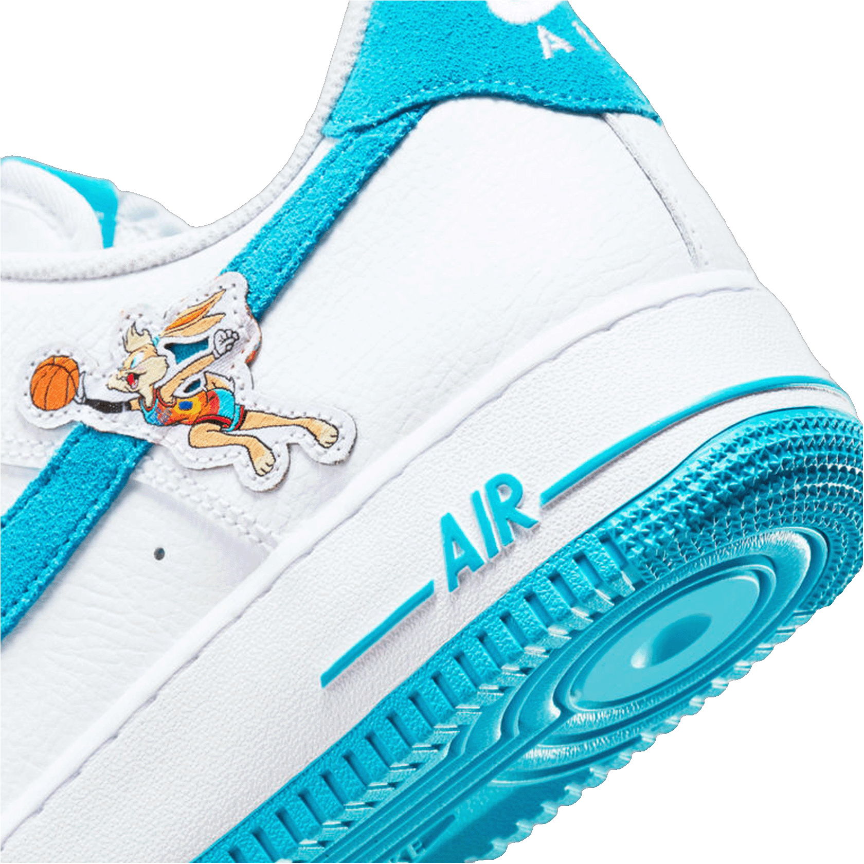Nike Air Force 1 Low Hare Space Jam (GS) Detail