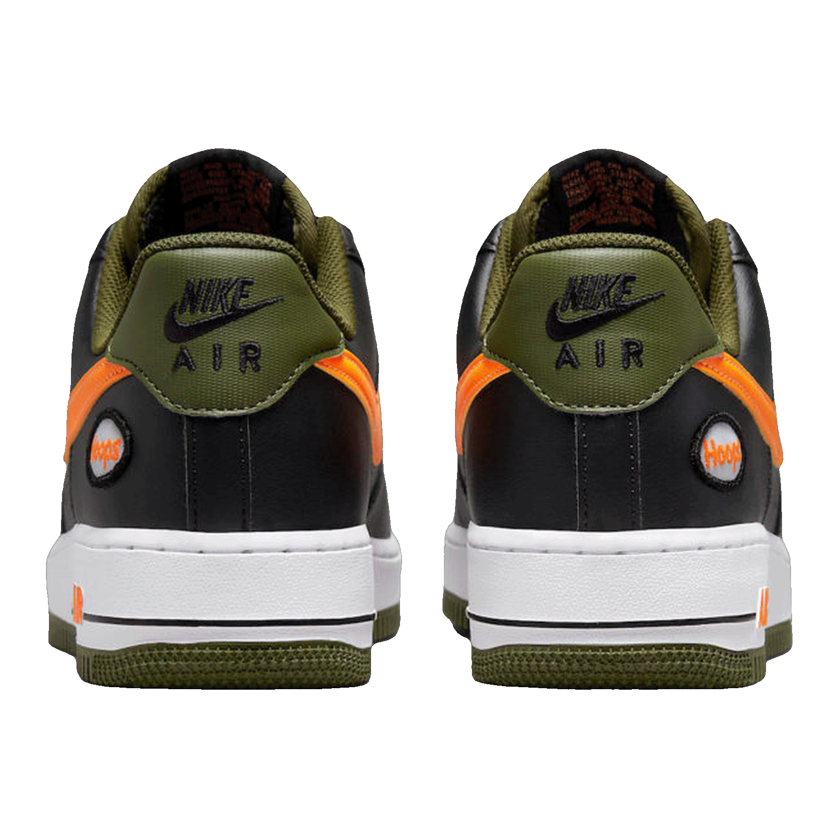 Nike Air Force 1 Low Hoops Black University Gold Back