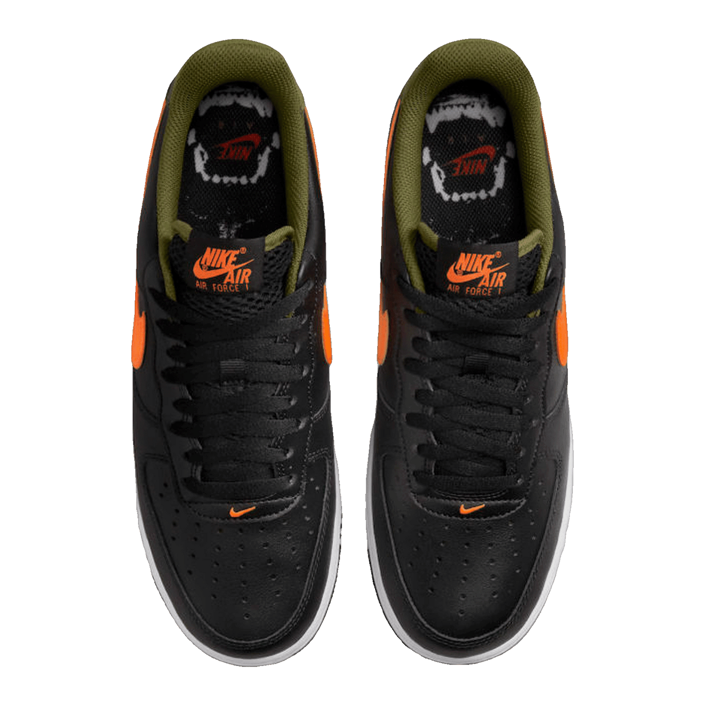 Nike Air Force 1 Low Hoops Black University Gold Oben